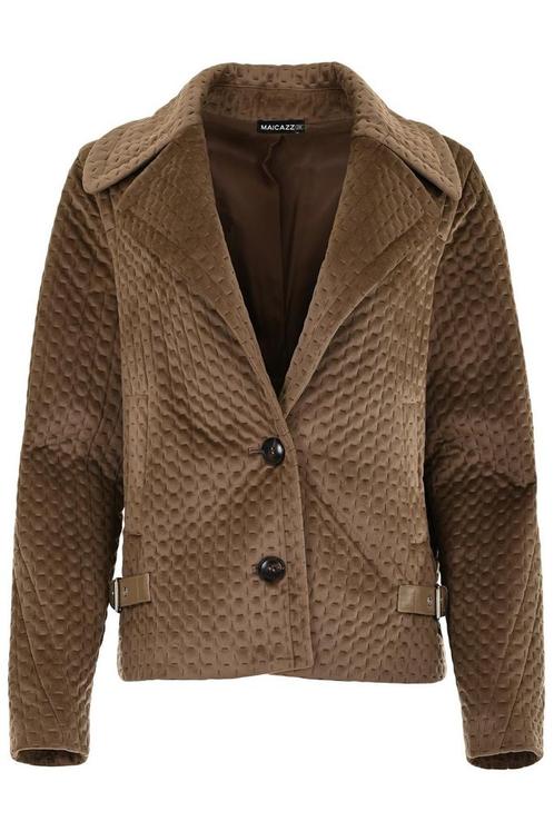 -40% Maicazz  MAICAZZ Garbo jack fa23.10.503 taupe  maat 34, Kleding | Dames, Jassen | Winter, Beige, Nieuw, Verzenden