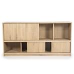 Dressoir Milo - 180cm - Naturel - 96208 - dressoirs, Huis en Inrichting, Kasten | Dressoirs, Nieuw, Overige materialen