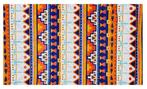 Haarband Multifunctioneel Ibiza Patroon Oranje Blauw Wit, Nieuw, Verzenden