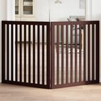 vidaXL Hondenhek inklapbaar 2 panelen 160 cm populierenhout, Dieren en Toebehoren, Honden-accessoires, Verzenden, Nieuw
