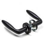Deurbeslag | Deurklink | Intersteel | Jupiter (RVS, Zwart), Verzenden, Nieuw