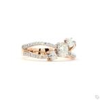 Ring - 14 karaat Roségoud - 0.77ct. tw. Diamant (Natuurlijk), Sieraden, Tassen en Uiterlijk, Ringen, Nieuw