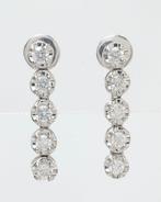 Oorbellen - 14 karaat Witgoud - 0.67ct. tw. Diamant, Sieraden, Tassen en Uiterlijk, Oorbellen, Nieuw