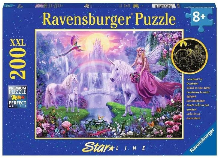Magische Eenhoornnacht Puzzel (200 XXL stukjes) |, Kinderen en Baby's, Speelgoed | Kinderpuzzels, Nieuw, Verzenden
