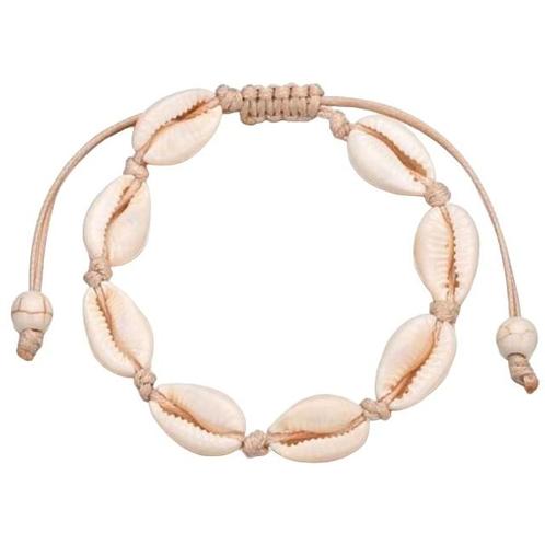 Fako Bijoux® - Schelpjes Armband - Schelpen - Wit, Sieraden, Tassen en Uiterlijk, Armbanden, Verzenden