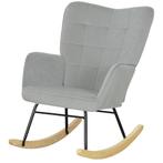 TRUUSK Schommelstoel, Schommelstoel Met Fluweelachtige Uitst, Huis en Inrichting, Fauteuils, Verzenden, Nieuw