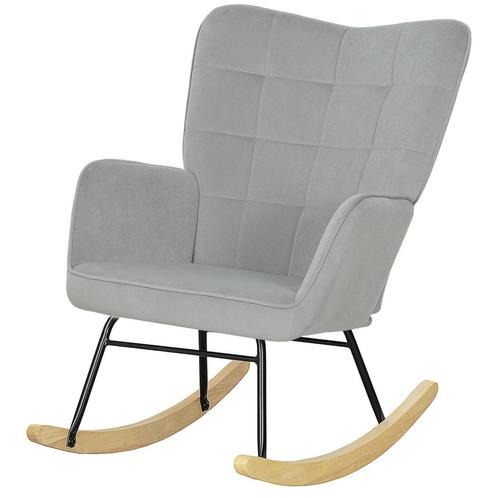 TRUUSK Schommelstoel, Schommelstoel Met Fluweelachtige Uitst, Huis en Inrichting, Fauteuils, Nieuw, Verzenden
