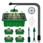 Set van 5 seed starter box met kweeklamp lampen 12/60 cellen, Ophalen of Verzenden, Nieuw