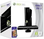 Microsoft Xbox 360 S (Slim) Console 250 GB + Kinect Bundel -, Verzenden, Zo goed als nieuw