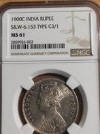 Brits India. Victoria. 1 Rupee 1900 (Zonder minimumprijs)