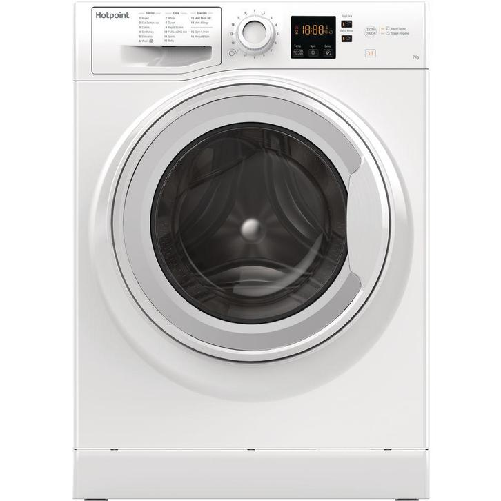 Hotpoint Nswm 743u W Wasmachine 7kg 1400t, Witgoed en Apparatuur, Wasmachines, Voorlader, 85 tot 90 cm, Ophalen of Verzenden