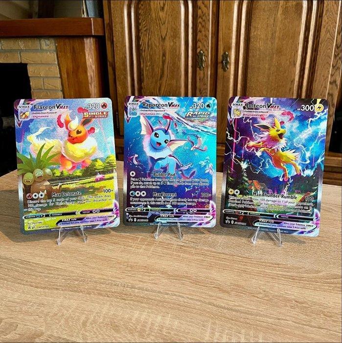 Pokémon - 3 Card - Flareon, Jolteon, Vaporeon Full art -, Hobby en Vrije tijd, Verzamelkaartspellen | Pokémon
