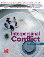Interpersonal Conflict ISE 9781265741914 Joyce Hocker, Verzenden, Zo goed als nieuw, Joyce Hocker