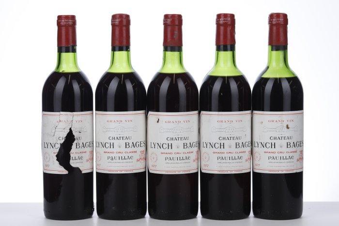 1977 x5, 1975 x2 Lynch Bages & 1977 Mouton Rothschild, 1985, Verzamelen, Wijnen