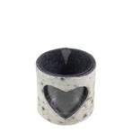 windlicht koe hart zwart/wit 10cm, Verzenden, Nieuw