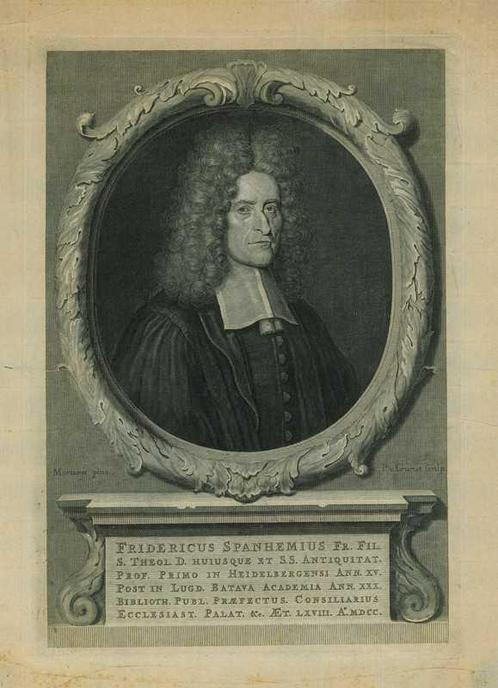 Portrait of Friedrich Spanheim the Younger, Antiek en Kunst, Kunst | Etsen en Gravures