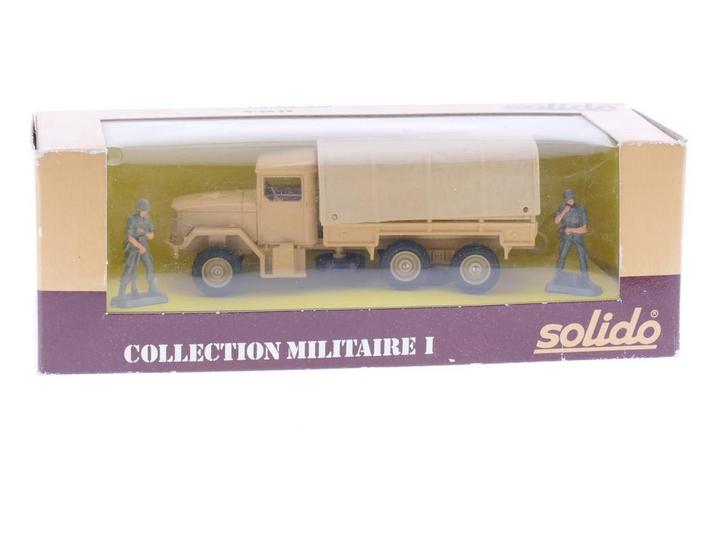 Schaal 1:50 Solido 3029 Kaiser Jeep T-as militair (Comple..., Hobby en Vrije tijd, Modelauto's | 1:50, Gebruikt, Ophalen of Verzenden