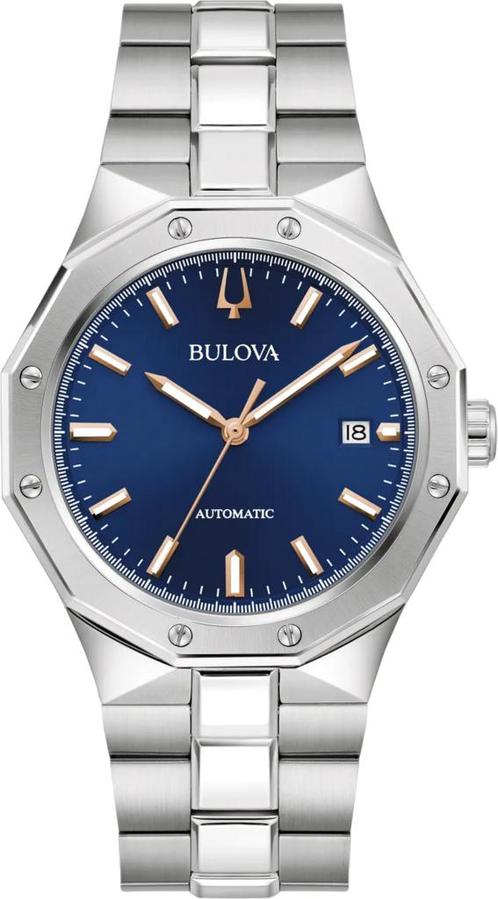 Bulova 96B463 Classic automatisch horloge, Sieraden, Tassen en Uiterlijk, Horloges | Heren, Staal, Nieuw, Staal, Overige merken