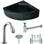 Wiesbaden Fonteinset Hardstenen HoekFontein 30x30x10cm -, Ophalen of Verzenden, Nieuw