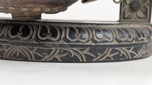Grote Tibetaanse gebedsmolen - Antiek - koper / brons / hout, Antiek en Kunst, Antiek | Overige Antiek