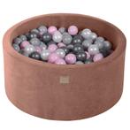 Ballenbak velvet | 90 x 40 cm | Bruin (Speelgoed, Softplay), Ophalen of Verzenden, Nieuw