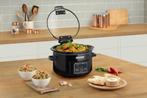 CrockPot Slow Cooker zwart 4,7L Klapdeksel new DNA, Verzenden, Zo goed als nieuw