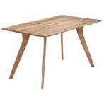 Massief Houten Eettafel - Tweedekansje - OP = OP!, Huis en Inrichting, Tafels | Eettafels, 100 tot 150 cm, Nieuw, Vier personen