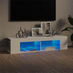 vidaXL Tv-meubel met LED-verlichting 135x39x30 cm wit, 100 tot 150 cm, Verzenden, Nieuw, Minder dan 100 cm