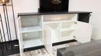 Dressoir Panda hoogglans wit met massief bamboe, Huis en Inrichting, Kasten | Dressoirs, Ophalen of Verzenden, Nieuw