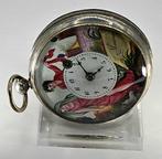 Meuron Neuchatel - Feine gemalte Silber Lepine Spindeluhr -, Sieraden, Tassen en Uiterlijk, Horloges | Heren, Nieuw