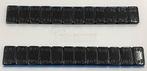 Plakgewicht op strip poedercoat zwart 12x5 met overlap ea..., Verzenden