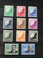 Duitse Rijk 1934 - Steenadelaar, Lilienthal en graaf, Gestempeld