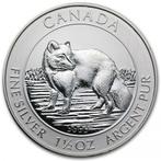 Canada Arctic fox 1.5 oz 2014, Zilver, Losse munt, Verzenden, Noord-Amerika
