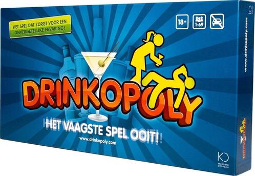 Drinkopoly! - Het vaagste spel ooit! | Intrafin Games -, Hobby en Vrije tijd, Gezelschapsspellen | Bordspellen, Nieuw, Verzenden