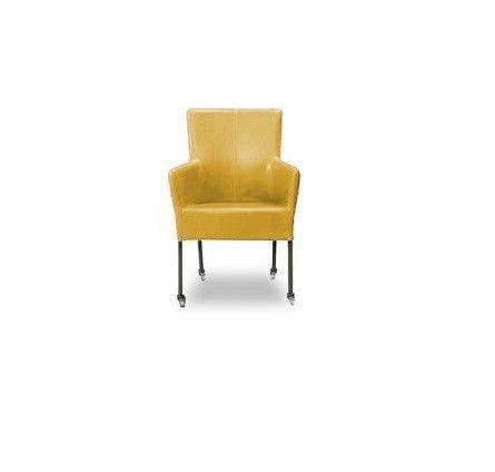 Eetkamerstoel Suske - eetkamerstoelen - Geel, Huis en Inrichting, Stoelen, Nieuw, Leer