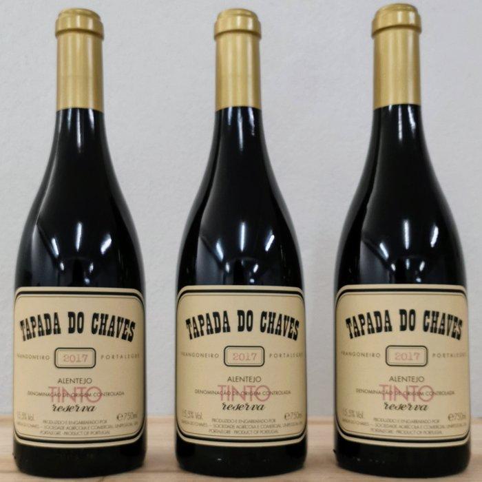2017 Tapada do Chaves - Alentejo DOC, Reserva - 3 Flessen, Verzamelen, Wijnen