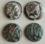 Koningen van Macedonië Lot of 4 Æ coins (Zonder
