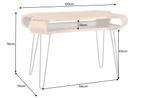 Massief houten bureau ORGANIC LIVING 120cm Sheesham, Huis en Inrichting, Ophalen of Verzenden, Nieuw