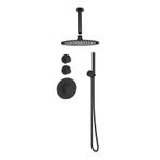 Sani Royal Pro Inbouw Regendouche Mat Zwart Messing, Nieuw