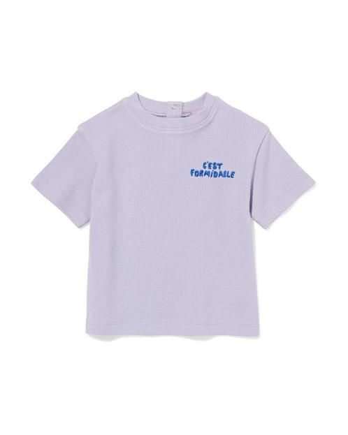 HEMA Baby T-shirt wafel paars, Kinderen en Baby's, Babykleding | Overige, Nieuw, Verzenden