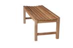 Teak Tuin Tennisbank Slater | Tafelbank- 130x46x45, Verzenden, Nieuw