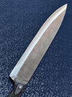 Black Wave Patterned Chef’s Knife - Tafelmes - Hout, Staal -