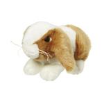 Pluche knuffel konijn bruin/wit 18 cm - Knuffel konijnen, Kinderen en Baby's, Speelgoed | Knuffels en Pluche, Nieuw, Ophalen of Verzenden