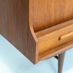 Highboard | Vintage | Teak | Glas |  3785, Huis en Inrichting, Kasten | Wandmeubels, Ophalen of Verzenden, Zo goed als nieuw, Teakhout