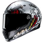 HJC V10 Vatt Wit Grijs Integraalhelm, Nieuw met kaartje, HJC, Integraalhelm, L