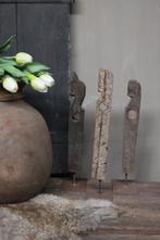 Authentiek houten ornament op statief, Huis en Inrichting, Woonaccessoires | Overige, Nieuw, Ophalen of Verzenden