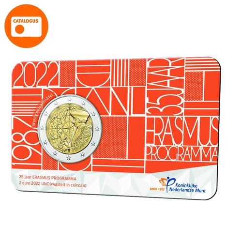 35 jaar ERASMUS Programma 2022 UNC-kwaliteit in coincard, Postzegels en Munten, Munten | Nederland, Verzenden