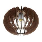 Bruine design plafondlamp hout, Kiran, Ophalen of Verzenden, Nieuw, Hout, Design