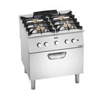 GGM Gastro | Gasfornuis - 24 kW - 4 branders - incl. |, Verzenden, Nieuw, Inbouw