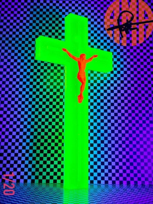 AMA • Pope (1985) - Neon Paradise, Antiek en Kunst, Kunst | Designobjecten